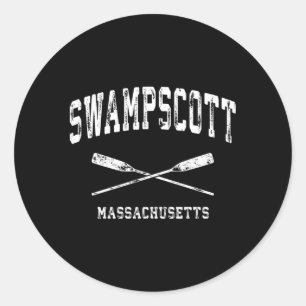Sticker Rond Swampscott Massachusetts Nautiques Voitures Croisé