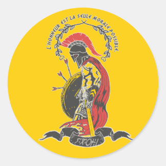 Sticker Rond Sweatshirt Citation Jugurtha