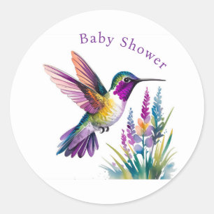 Sticker Rond Sweet Begin : Une fête Baby shower