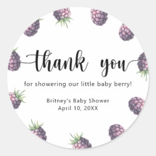Sticker Rond Sweet Blackberry - merci