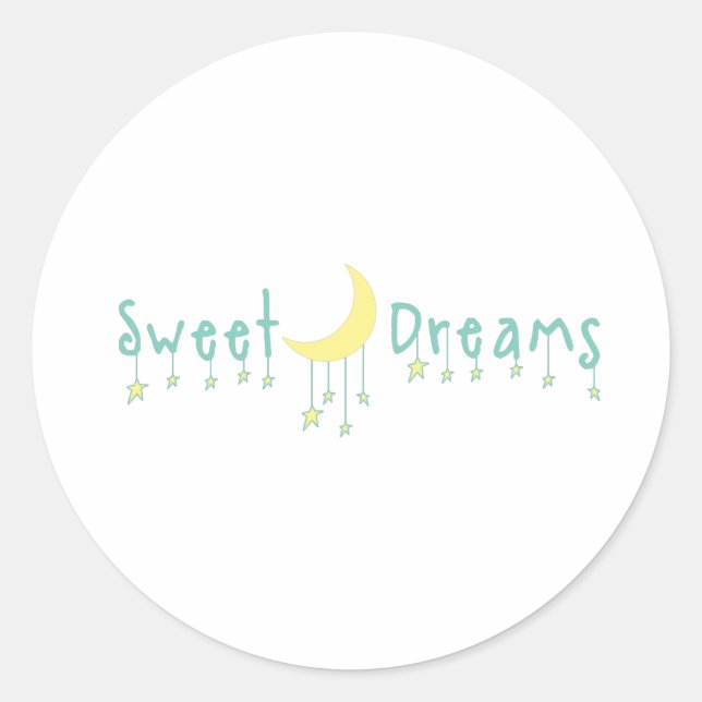 Sticker Rond Sweet Dreams (Devant)