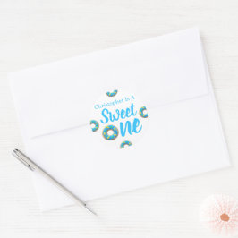 Sticker Rond Sweet One Donut 1er anniversaire