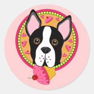 Sticker Rond Sweet Terrier