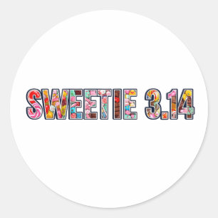 Sticker Rond Sweetie Pi : Le rêve de Candy Lover !