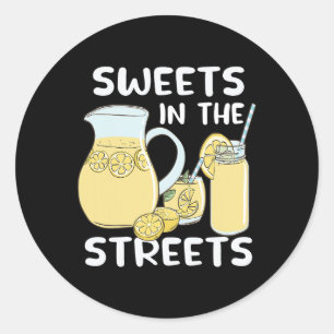 Sticker Rond Sweets in the Streets limonade d'équipage enfants
