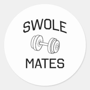 Sticker Rond Swole Mates