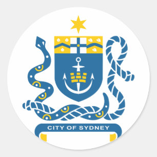 Sticker Rond sydney, Australie