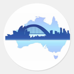 Sticker Rond Sydney Australie 3