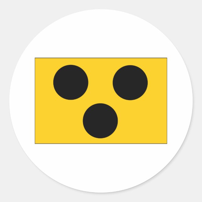 Sticker Rond Symbole aveugle (Devant)