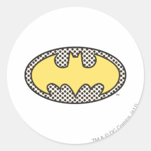 Sticker Rond Symbole Batman Logo d'affichage