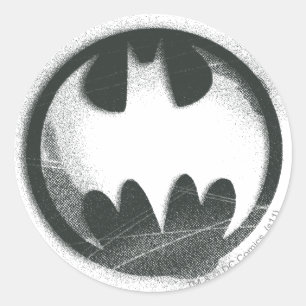 Sticker Rond Symbole Batman Logo des symboles de pulvérisatio