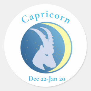 Sticker Rond Symbole Capricorne Thunder_Cove