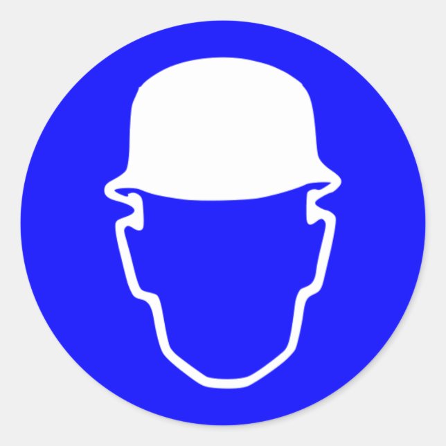 Sticker Rond SYMBOLE Casquette DUR (Devant)