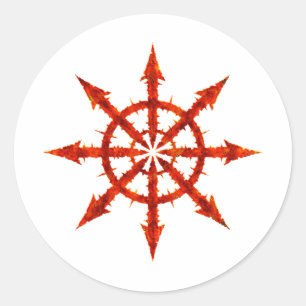 Sticker Rond Symbole de chaos