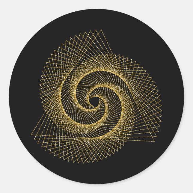 Sticker Rond Symbole de géométrie sacrée (Devant)