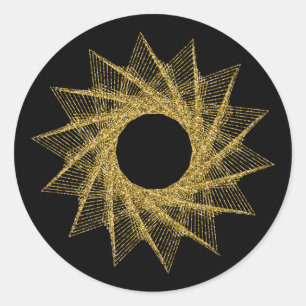 Sticker Rond Symbole de géométrie sacrée
