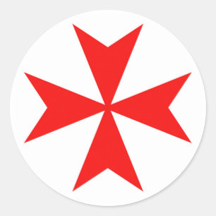 Sticker Rond symbole de la croix-rouge