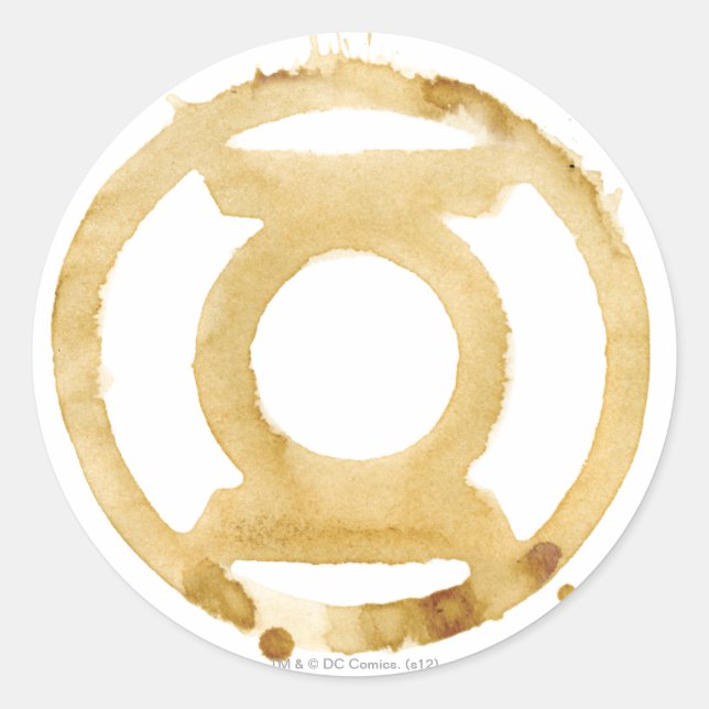 Sticker Rond Symbole de la lanterne de café (Devant)
