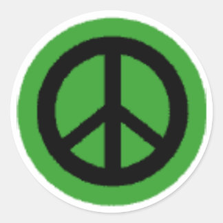 STICKER ROND SYMBOLE DE LA PAIX