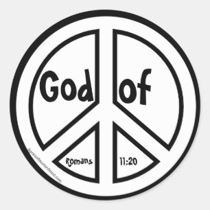 Sticker Rond Symbole de la paix