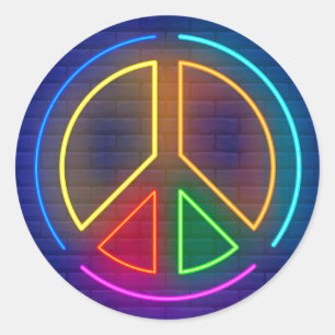 Sticker Rond Symbole de la paix