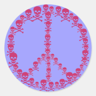 STICKER ROND SYMBOLE DE LA PESTE