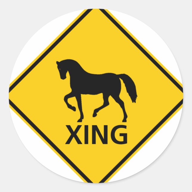 STICKER ROND SYMBOLE DE LA ROUTE-PASSAGE (Devant)