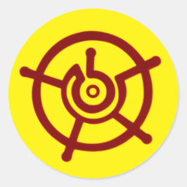 Sticker Rond Symbole de l'ancien halo