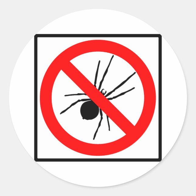 Sticker Rond Symbole de l'autoroute des araignées (Devant)