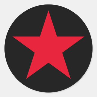 Sticker Rond Symbole de l'Étoile rouge de l'Armée patriotique