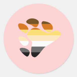 Sticker Rond Symbole de l'ours