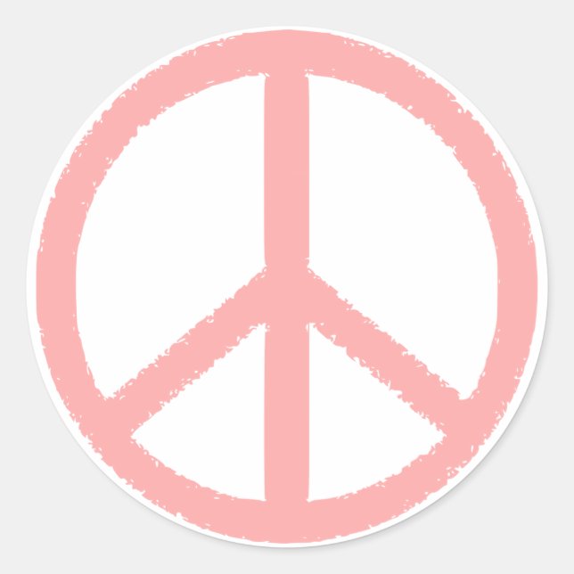 Sticker Rond symbole de paix (Devant)
