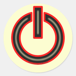 Sticker Rond Symbole de puissance