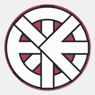 Sticker Rond Symbole de roue Ichthys