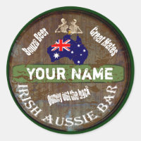 Symbole du pub irlandais australien personnalisé
