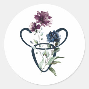Sticker Rond Symbole étoile Taurus Zodiac