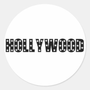 Sticker Rond SYMBOLE ÉTOILES D'Hollywood