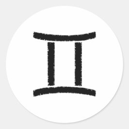 Sticker Rond SYMBOLE Horoscope SYMBOLE GEMini