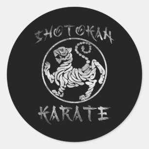 Sticker Rond Symbole karaté de Shotokan Tiger Dojo entraînement