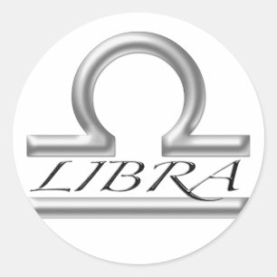 Sticker Rond Symbole Libra