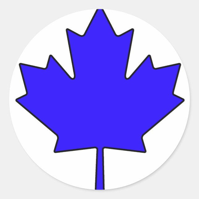 Sticker Rond Symbole national canadien Feuille d'érable Canada (Devant)