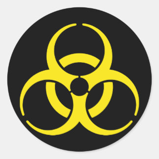 Sticker Rond Symbole nucléaire