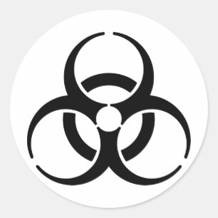 Sticker Rond Symbole nucléaire