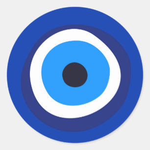 Sticker Rond symbole oculaire maléfique talisman arabe turc gre