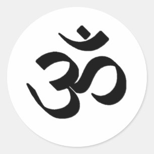 STICKER ROND SYMBOLE OHM