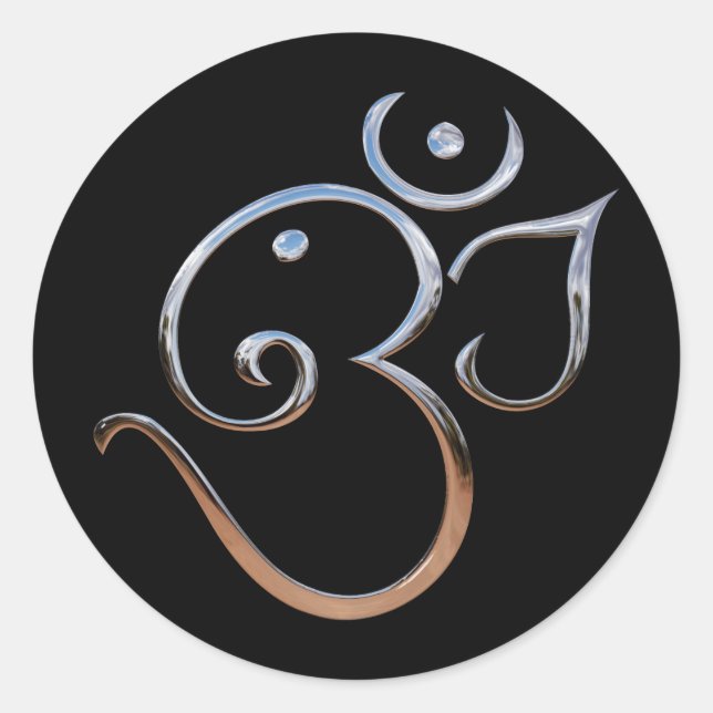 STICKER ROND SYMBOLE OM (Devant)