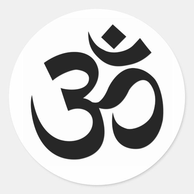 STICKER ROND SYMBOLE OM (Devant)