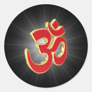 Sticker Rond Symbole Om