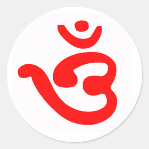 Sticker Rond Symbole OM (bengali)