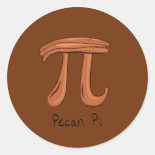 Sticker Rond Symbole Pecan Pi Math Enseignant Cute Enfants